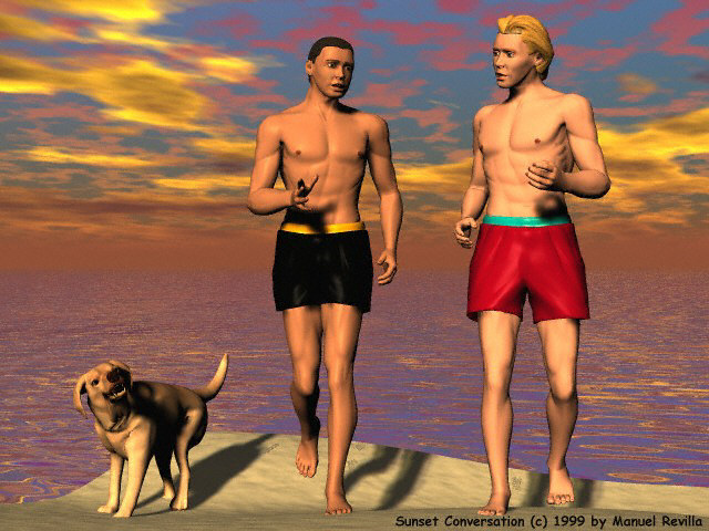 Sunset Conversation - file size is 110KB - Please wait while the image loads